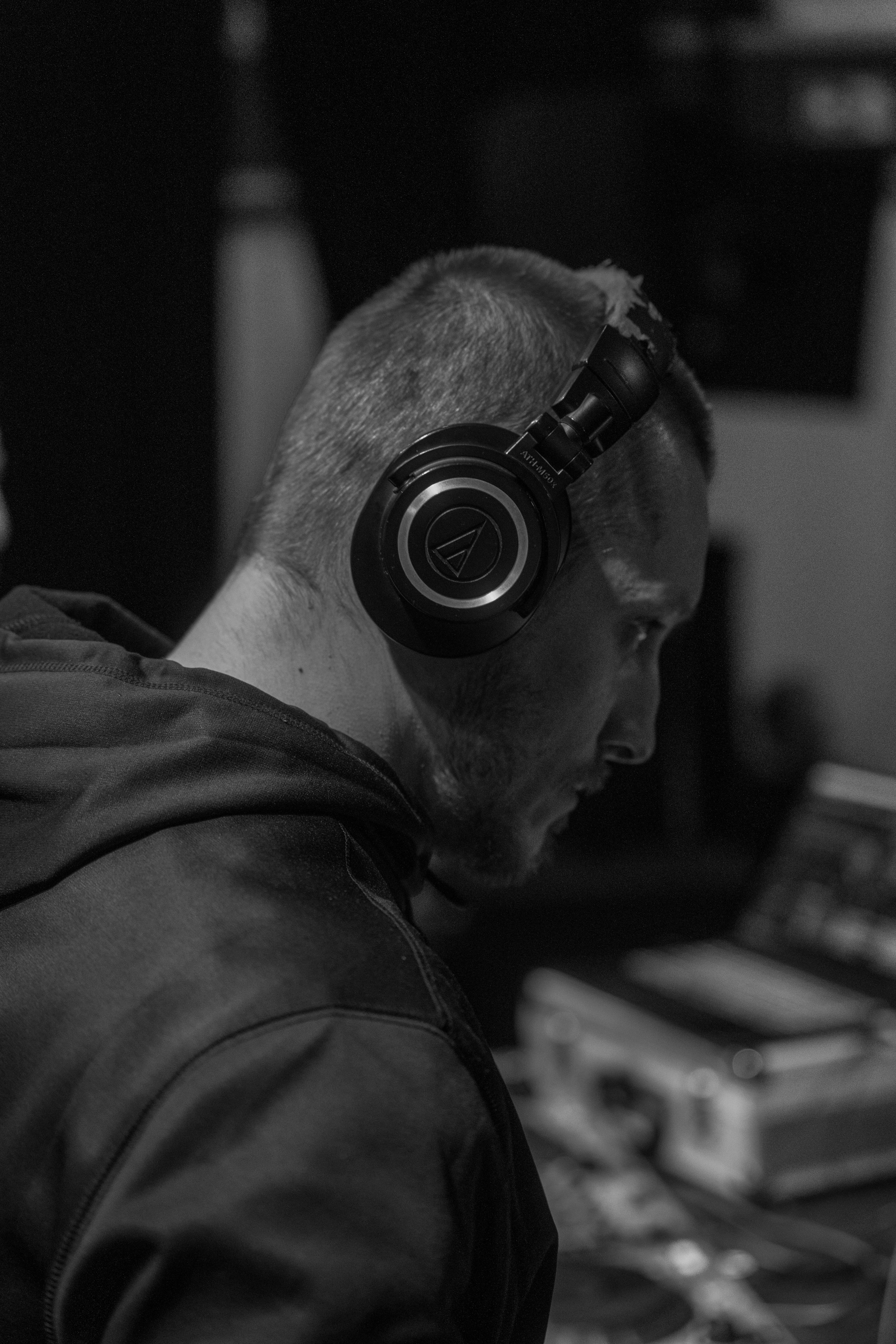 DJ with Headphones at work