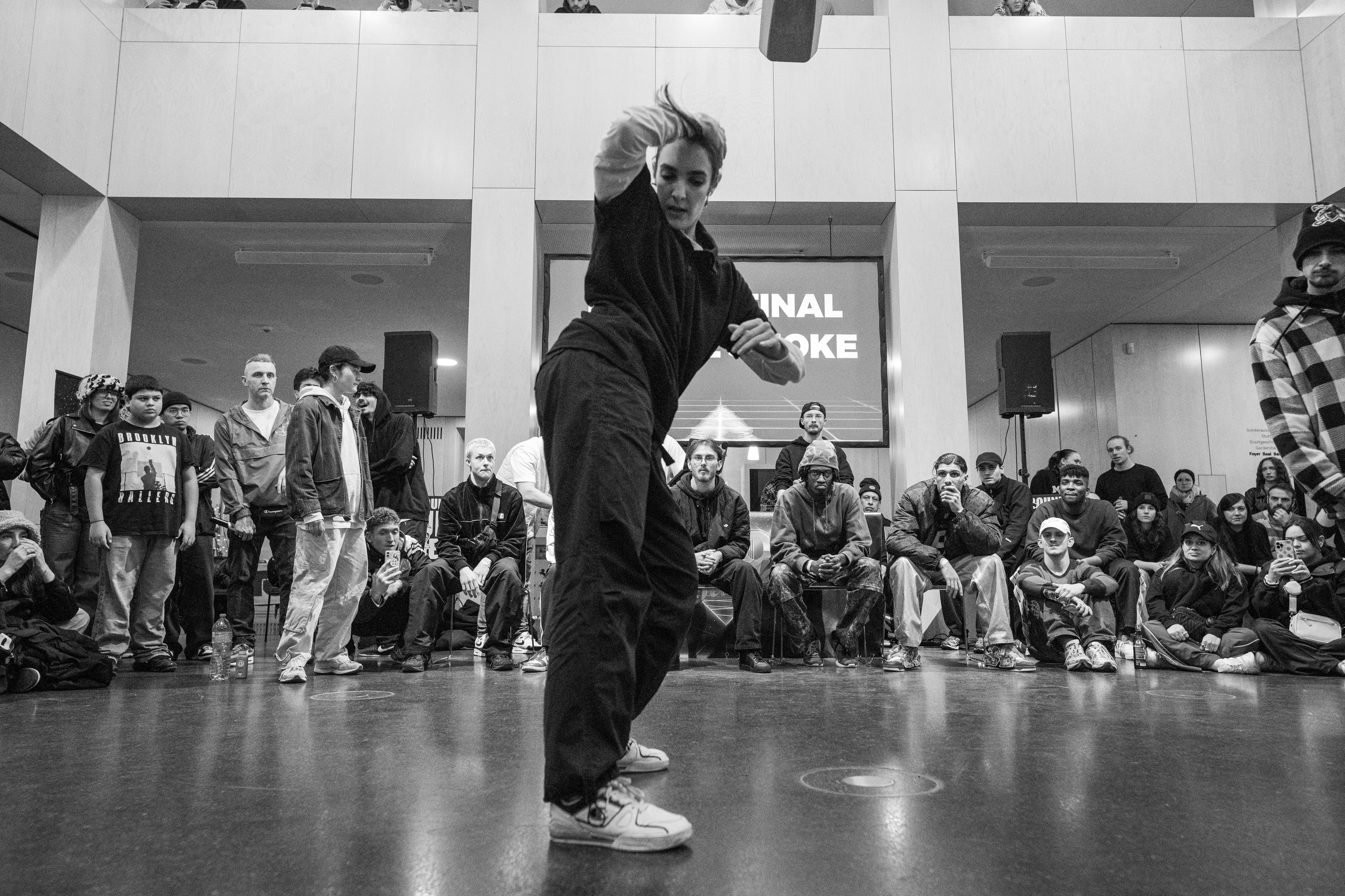 Female Hip Hop Dancer Performing waving movements